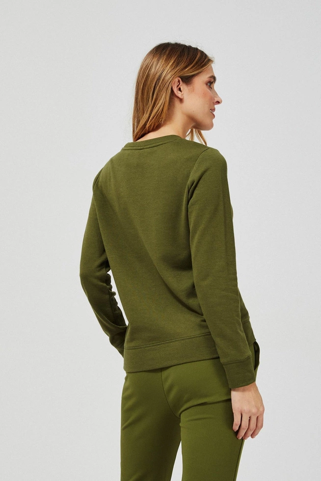 Bluza z nadrukiem L-BL-3402 OLIVE