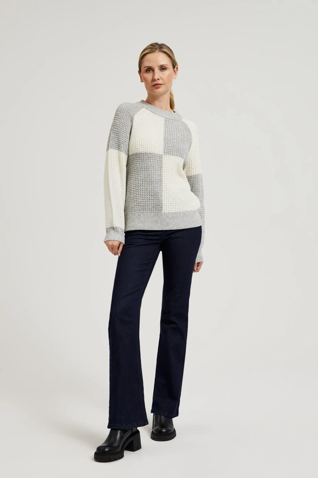 WOMEN'S SWEATER Z-SW-4500 OFF WHITE_GREY