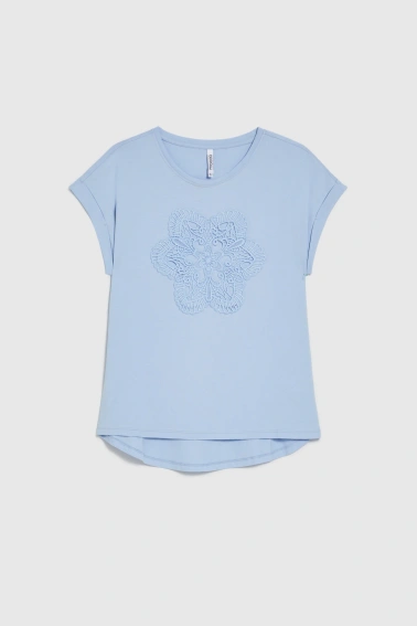WOMEN'S TSHIRT L-TS-4976 L.BLUE