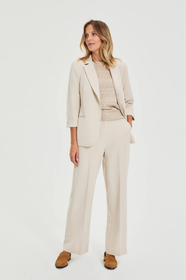 WOMEN'S BLAZER L-MR-4922 L.BEIGE