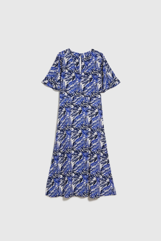WOMEN'S DRESS L-SU-4647 D.BLUE