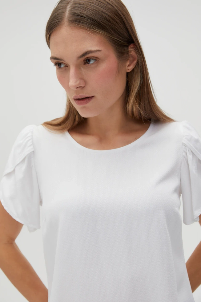 WOMEN'S SHIRT L-KO-4621 OFF WHITE