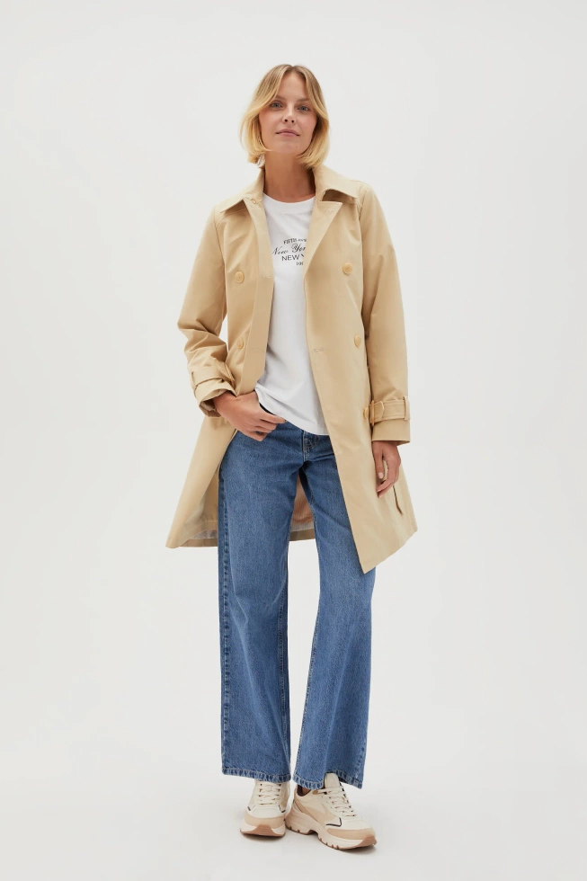 WOMEN'S JACKETS L-KU-4603 BEIGE