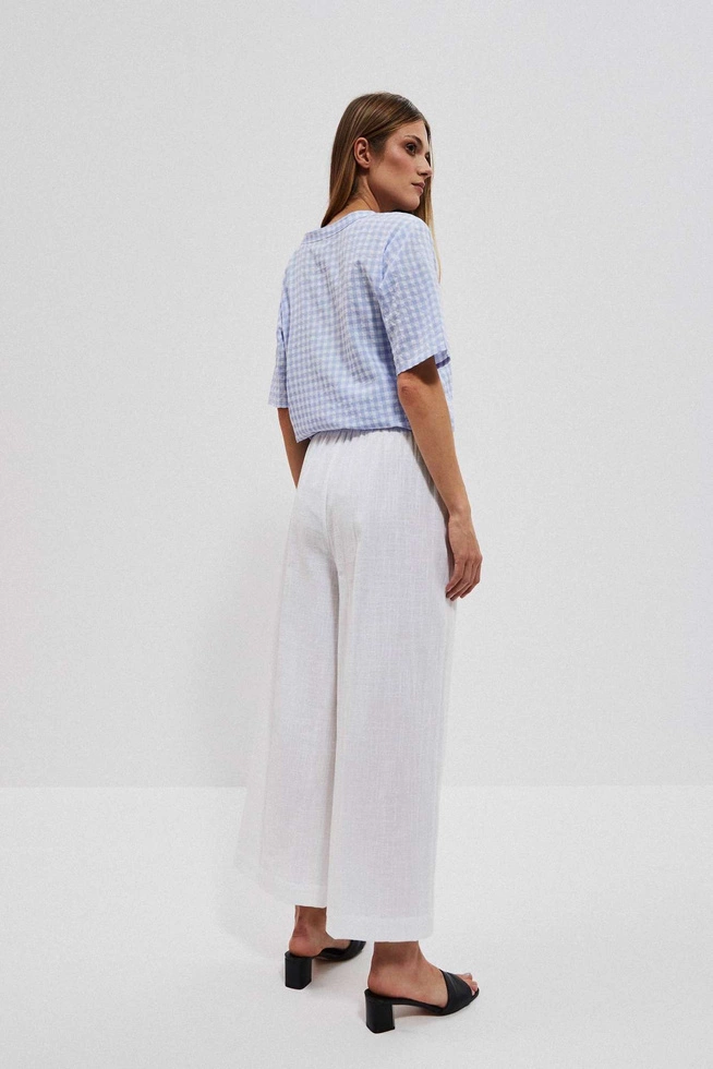 LADIES PANTS L-SP-4018 WHITE