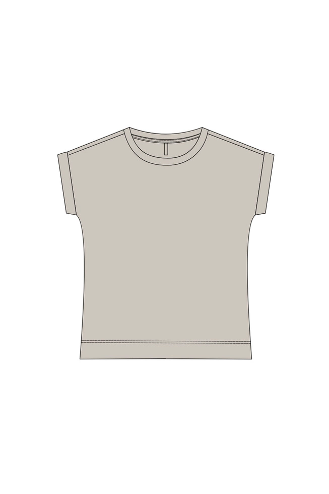 WOMEN'S TSHIRT L-TS-5031 D.BROWN-set