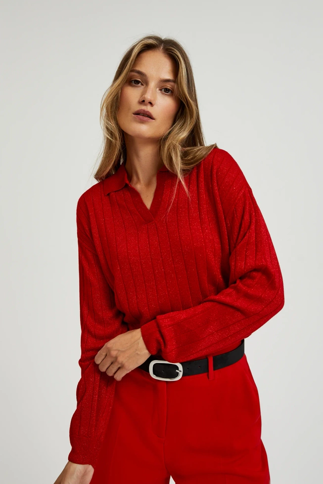 SWETER DAMSKI Z-SW-4558 RED