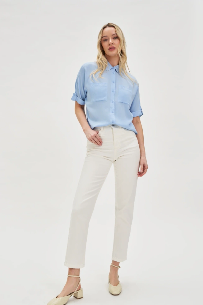 JEANSY DAMSKIE L-JE-4611 OFF WHITE