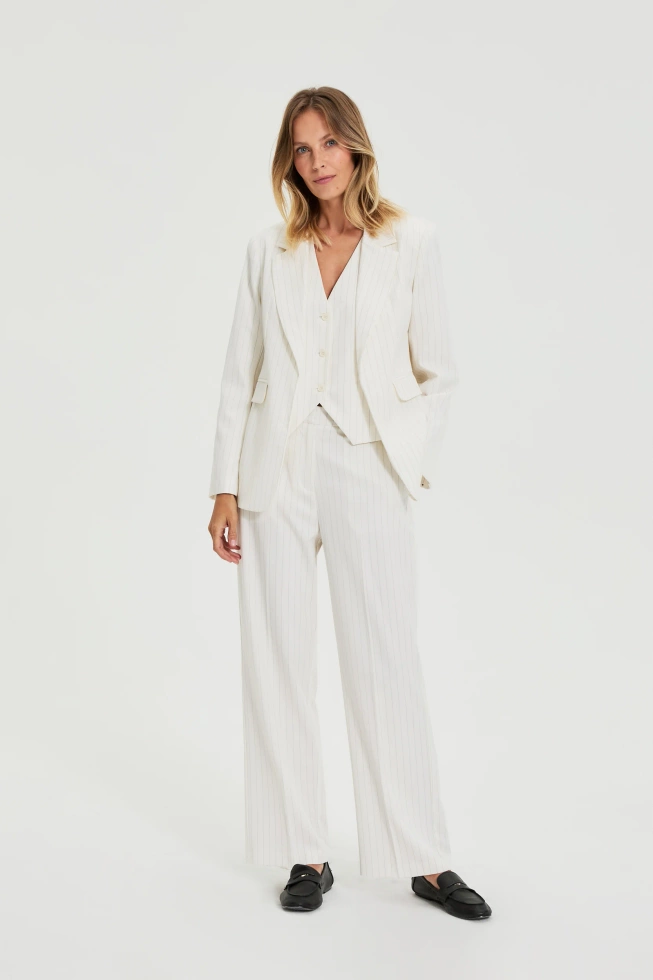 WOMEN'S BLAZER L-KA-4916 OFF WHITE