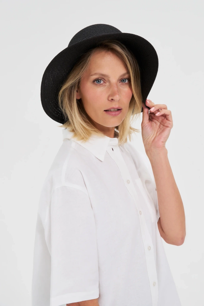 WOMEN'S HAT L-CZ-4602 BLACK