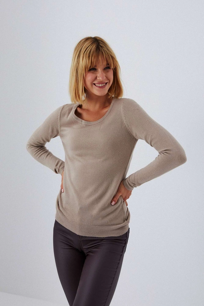 Gładki sweter Z-SW-3600 L.COFFEE
