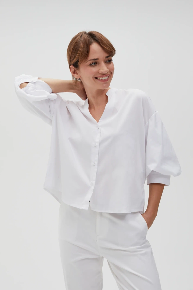 WOMEN'S SHIRT L-KO-4615 WHITE