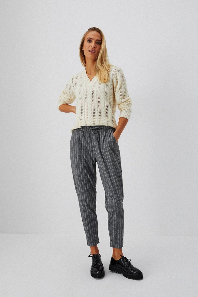 Sweater with a braid pattern