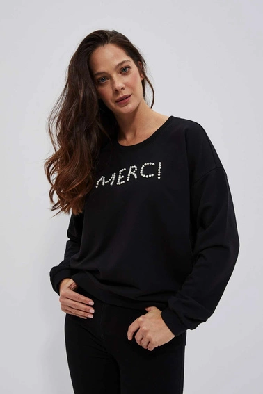 LADIES SWEATSHIRT L-BL-4007 BLACK