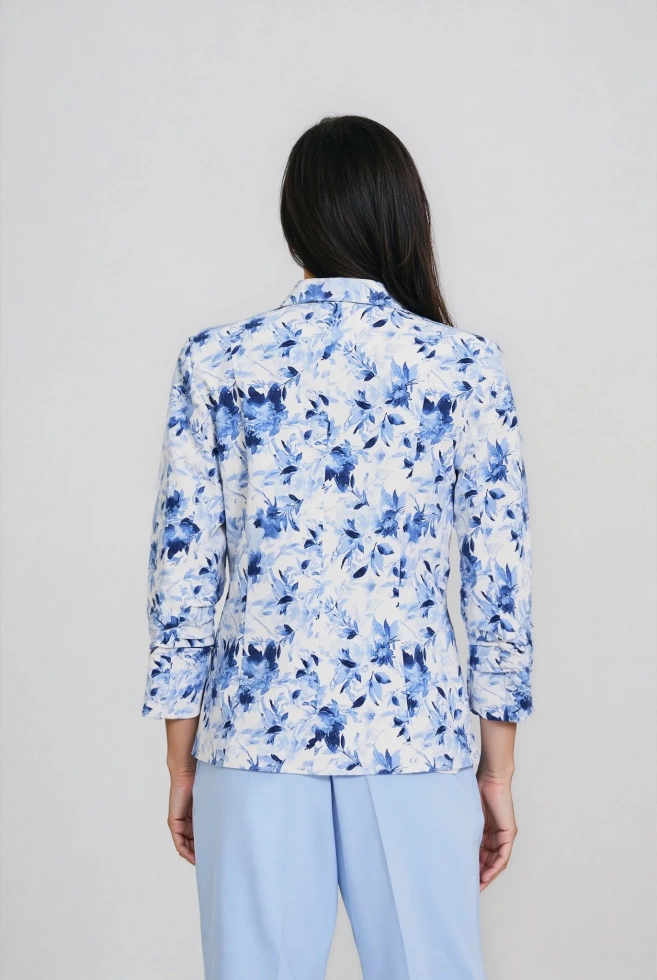 WOMEN'S BLAZER L-MR-4915 L.BLUE