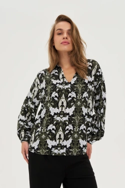 WOMEN'S SHIRT Z-KO-4816 D.OLIVE