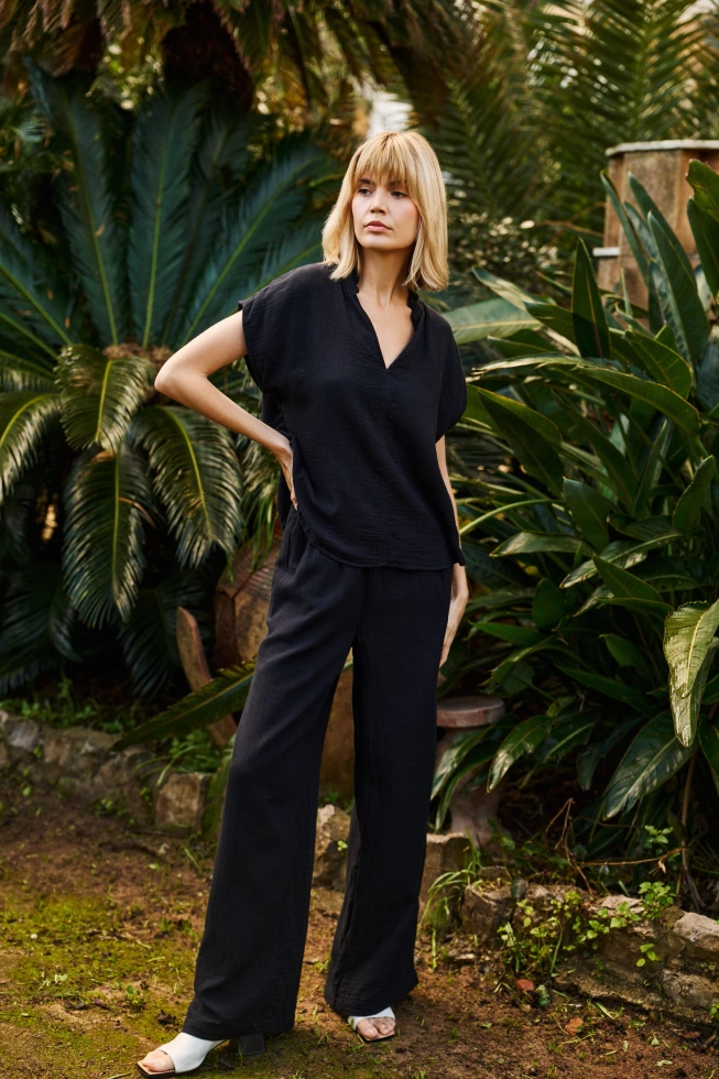 WOMEN'S PANTS L-SP-4623 BLACK