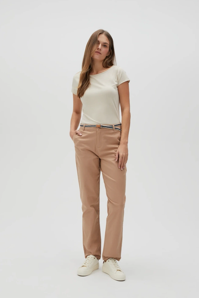 WOMEN'S PANTS L-SP-4600 L.BROWN