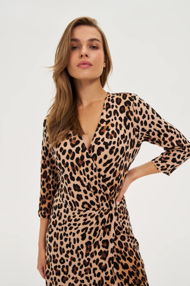 WOMEN'S DRESS Z-SU-4808 BEIGE-set