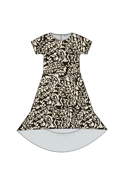 WOMEN'S DRESS L-SU-4946 D.BROWN