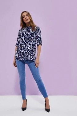 Jeansy push up L-JE-3725 BLUE