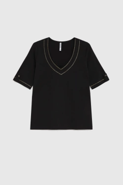 KOSZULKA DAMSKA L-TS-4932 BLACK
