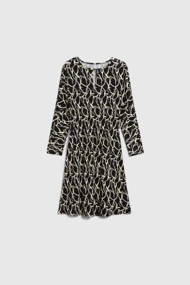 WOMEN'S DRESS L-SU-4903 BLACK