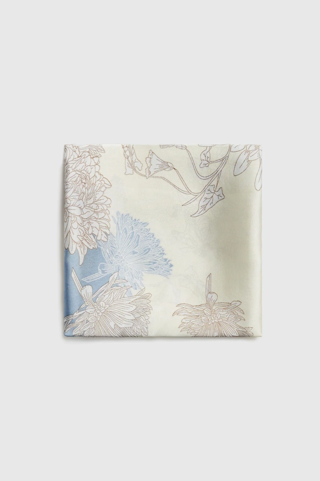 WOMEN'S SCARF L-SZ-4907 BLUE-set