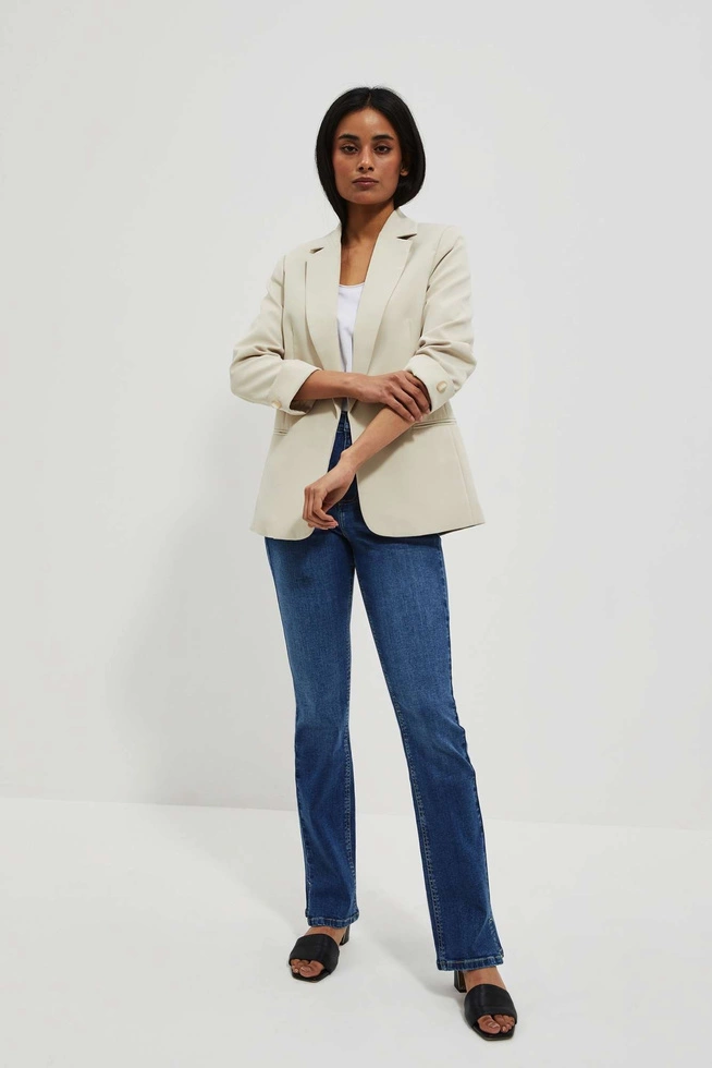 LADIES JACKETS L-MR-4013 L.BEIGE