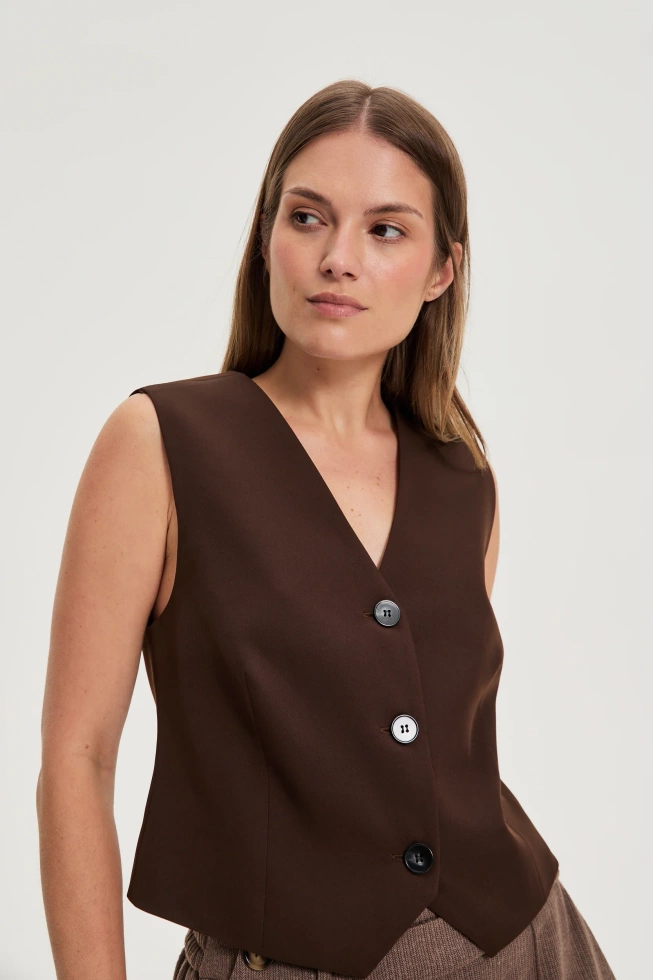 WOMEN'S JACKETS Z-KA-4816 BROWN