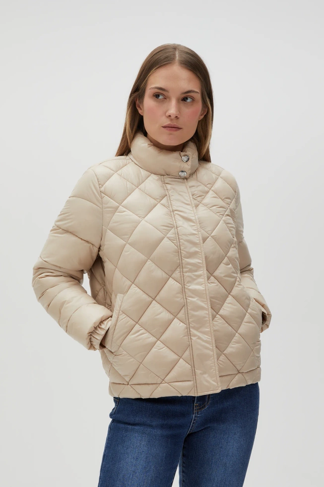 WOMEN'S JACKETS L-KU-4606 L.BEIGE