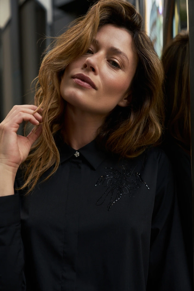 WOMEN'S SHIRT Z-KO-4812 BLACK