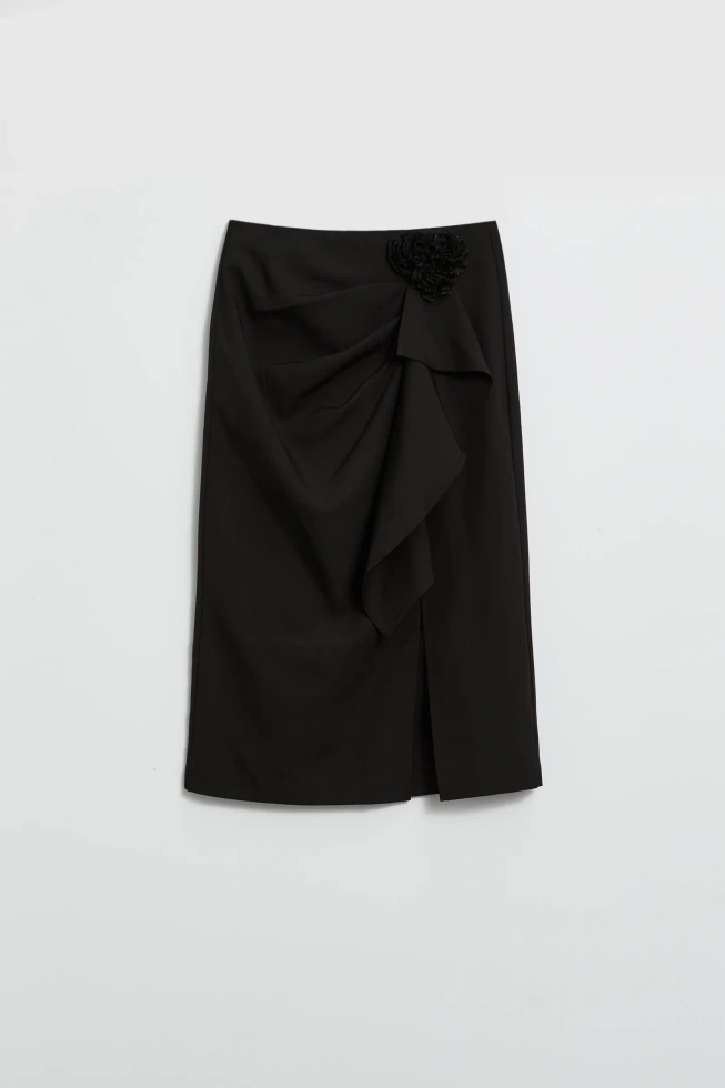 SPÓDNICA DAMSKA Z-SC-4813 BLACK-pakiet