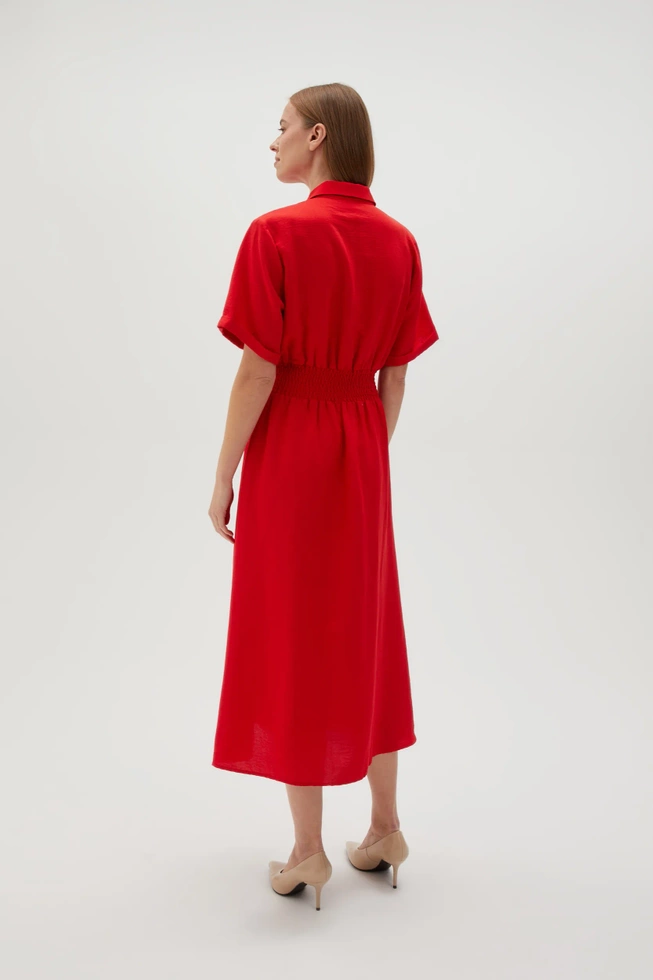 WOMEN'S DRESS L-SU-4614 RED