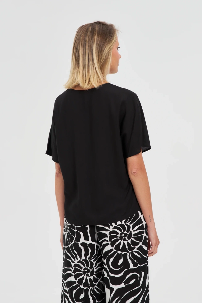 WOMEN'S SHIRT L-KO-4662 BLACK