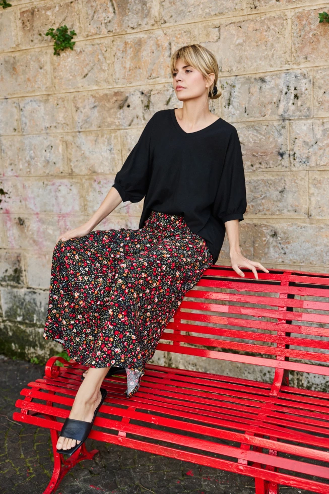 SPÓDNICA DAMSKA L-SC-4621 BLACK