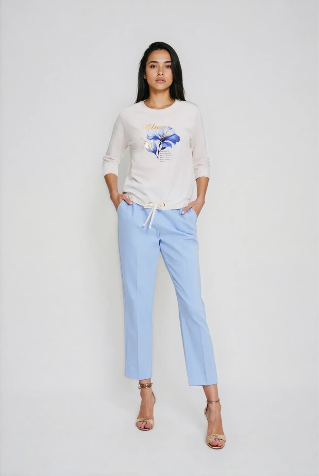 WOMEN'S LONGSLEEVE L-TS-4906 OFF WHITE-set