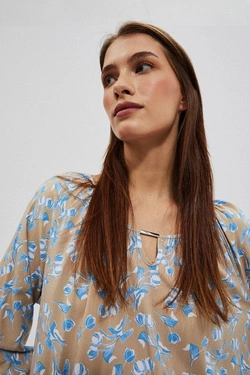 KOSZULA DAMSKA L-KO-4018 D.BEIGE