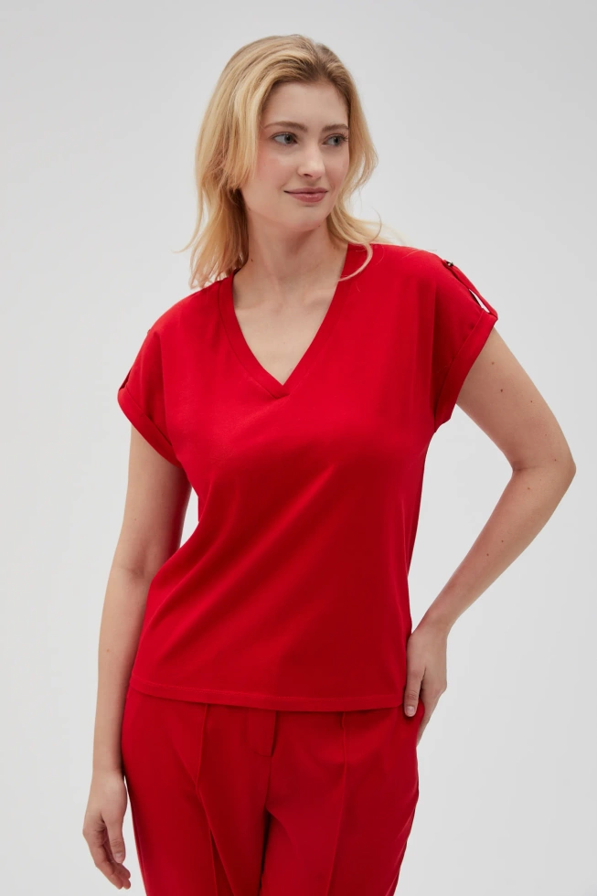 WOMEN'S TSHIRT L-TS-4621 RED-set