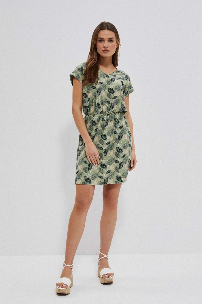 Dress with a floral print