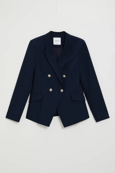 WOMEN'S BLAZER L-MR-4925 NAVY-set