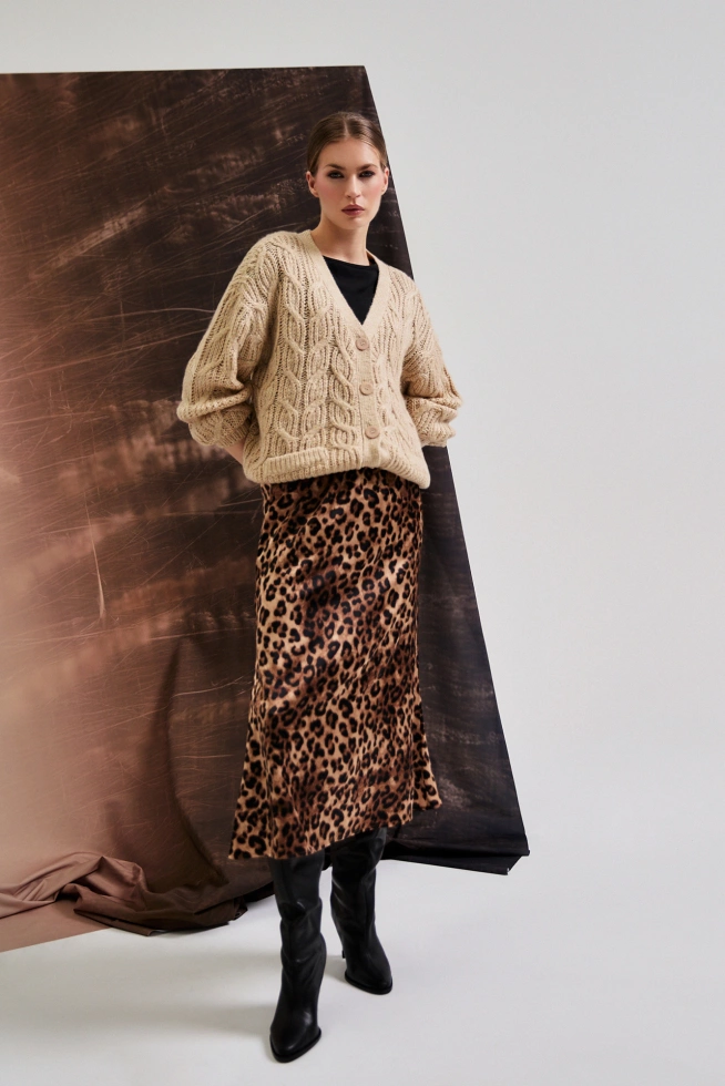 WOMEN'S SKIRT Z-SC-4808 BROWN