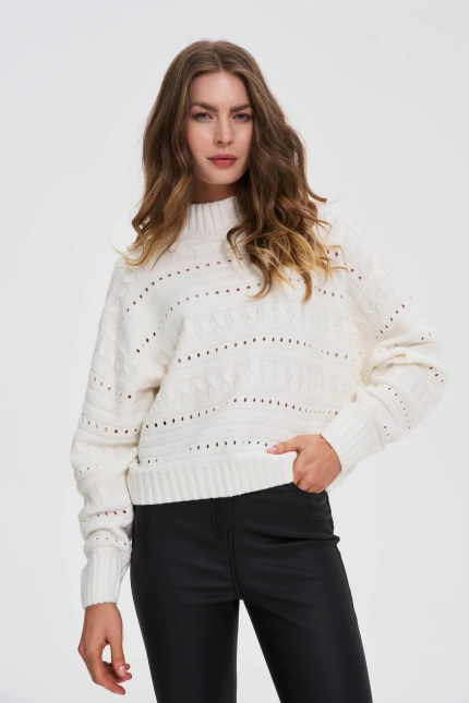 SWETER DAMSKI Z-SW-4834 OFF WHITE