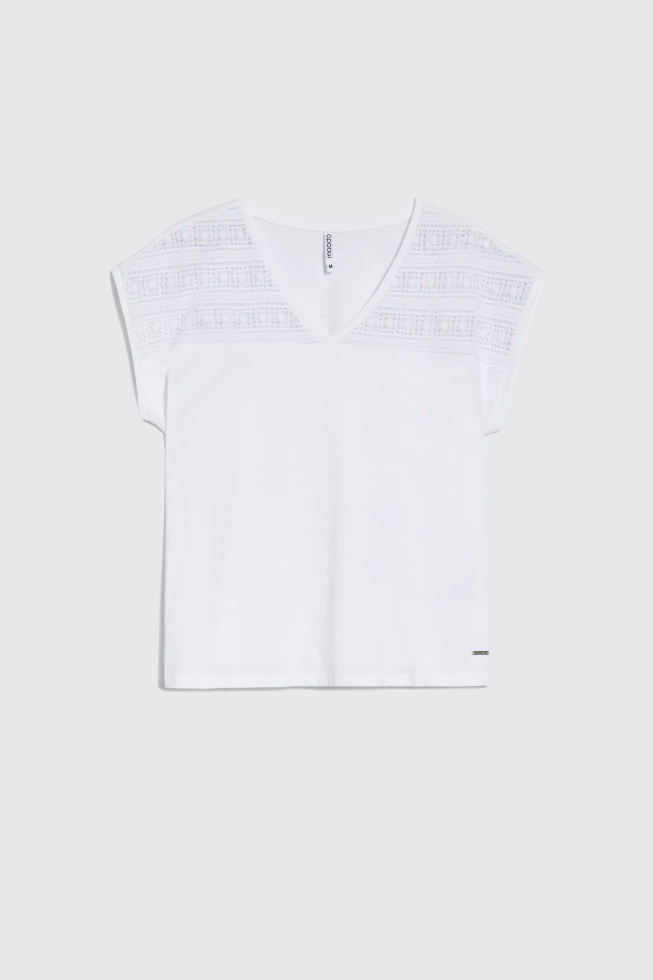 KOSZULKA DAMSKA L-TS-4736 WHITE