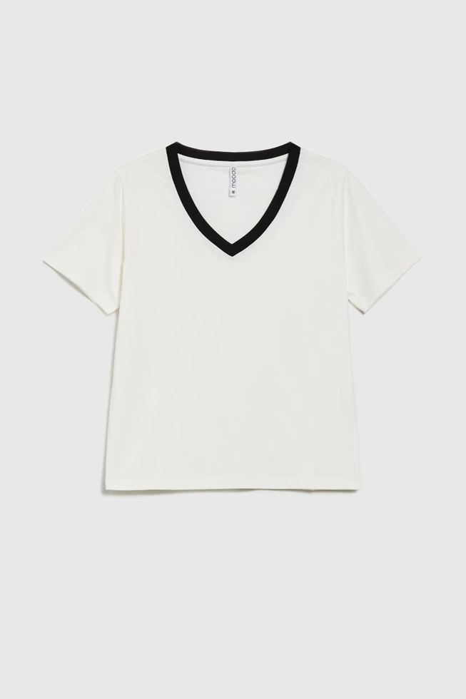 WOMEN'S TSHIRT L-TS-4600 OFF WHITE-set