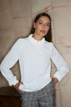 KOSZULA DAMSKA L-KO-4900 OFF WHITE