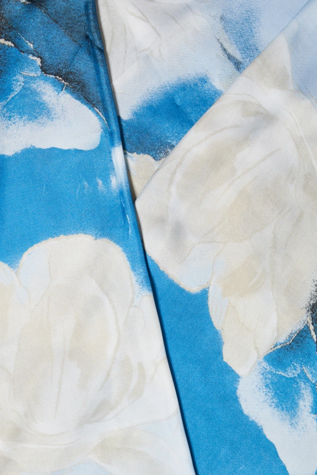 WOMEN'S SCARF L-SZ-4918 BLUE-set