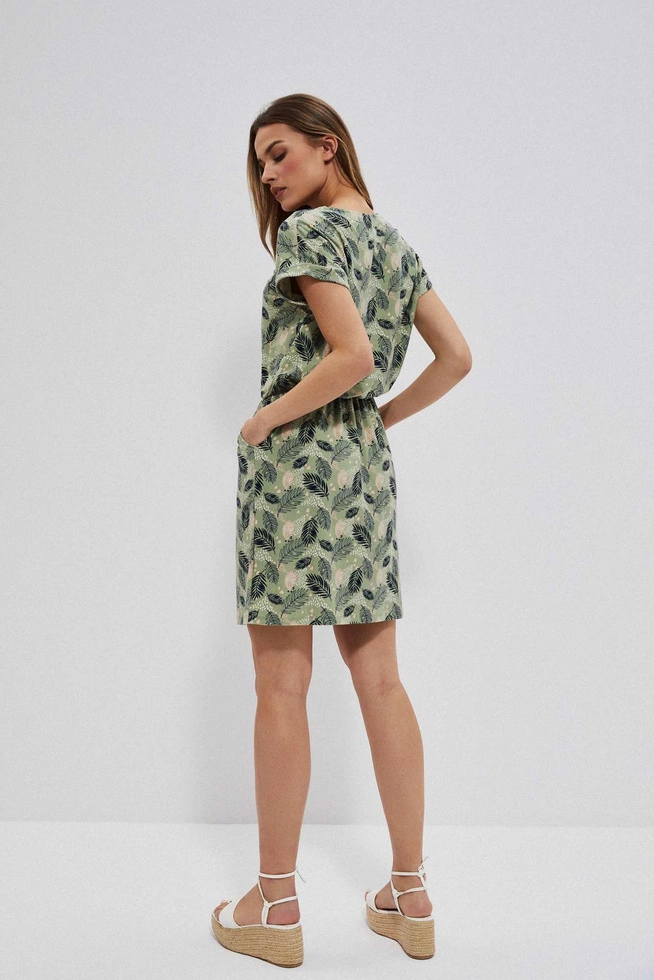 Dress with a floral print