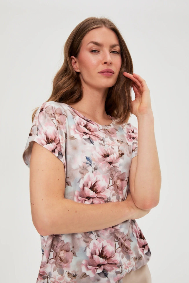 WOMEN'S TSHIRT L-TS-4937 L.PINK