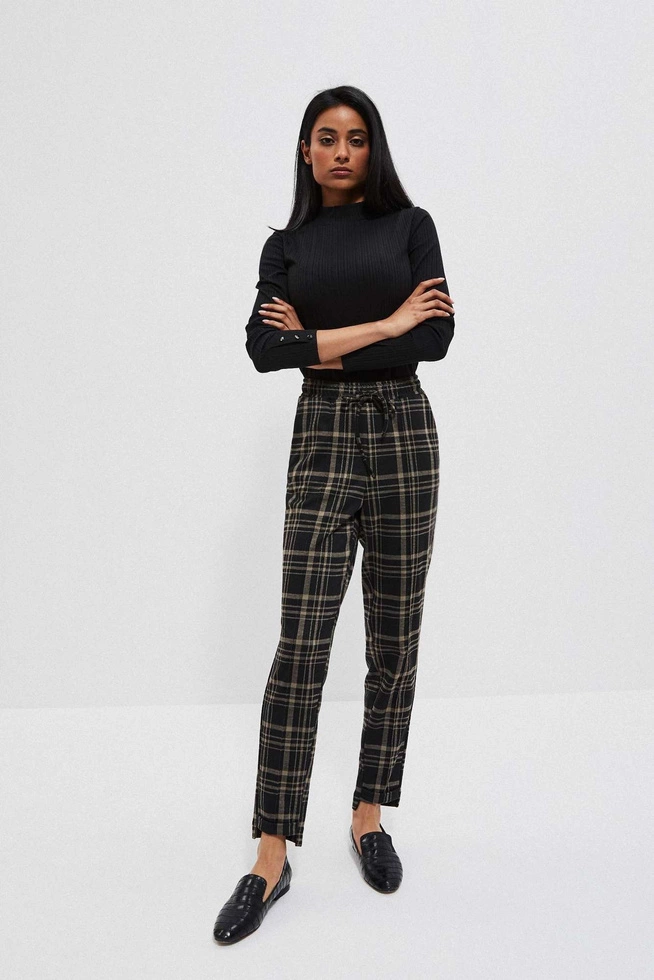 Checked trousers