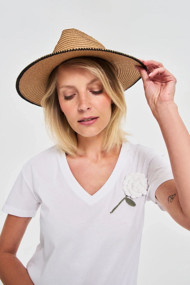 WOMEN'S HAT L-CZ-4601 BEIGE